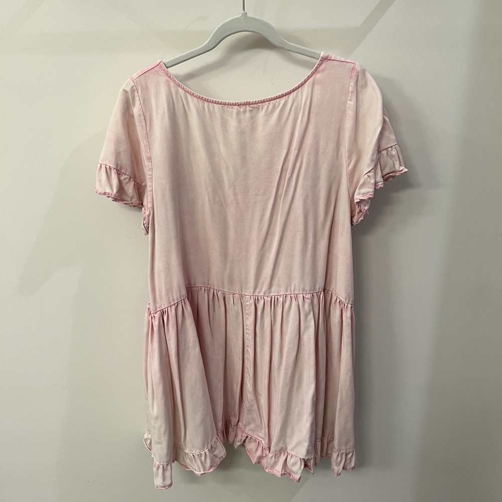Free People Pink Sadie Tunic, size Large - Picture 4 of 6